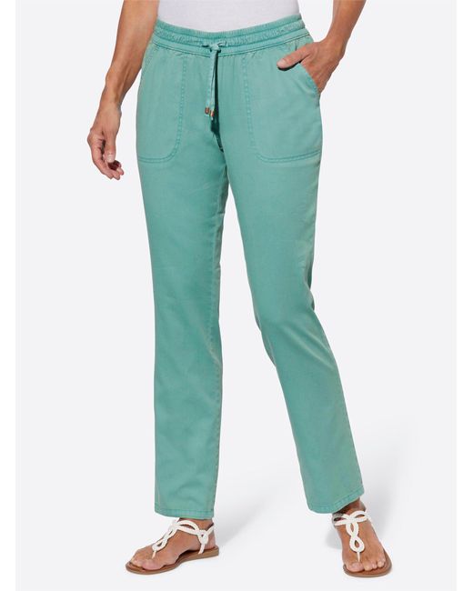 Sieh an! Green Bequeme Jeans Schlupfjeans