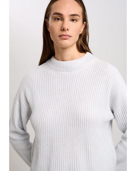 MARC AUREL Strickpullover Strick off white varied