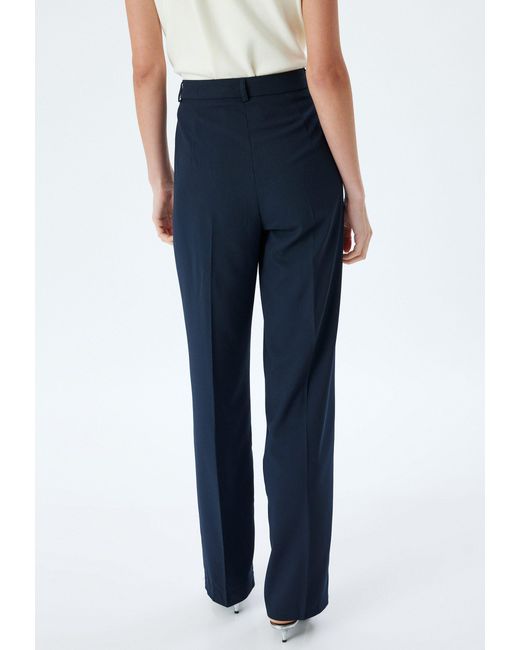 Koton Blue Palazzohose Normale Leibhöhe Wide Leg
