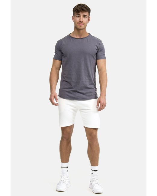 INDICODE Kurzarmshirt Willbur Tee in Blue für Herren