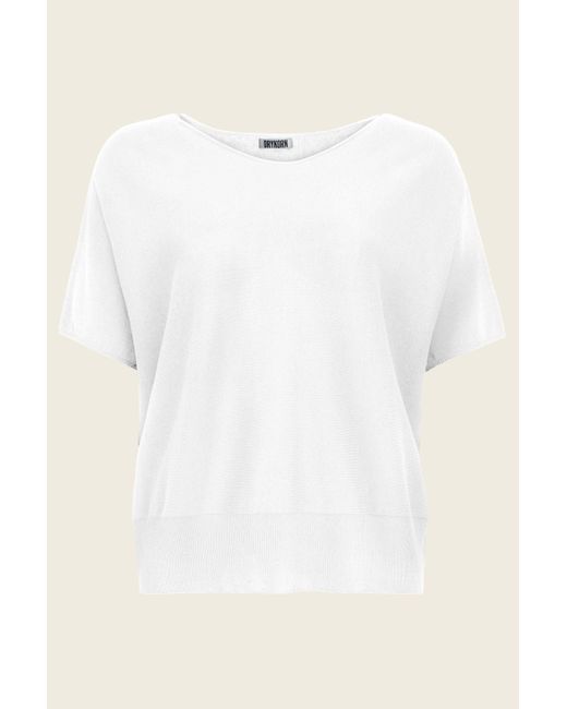 Drykorn White Rundhalspullover 420110 SOMELI 10