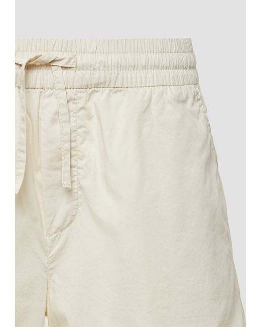 S.oliver White Leichte Shorts aus Baumwollmix im Relaxed Fit