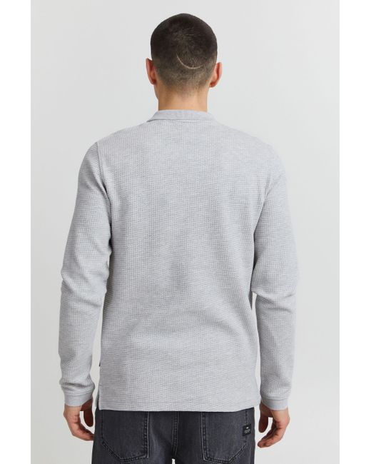Solid Langarmshirt SDBrogan in Gray für Herren
