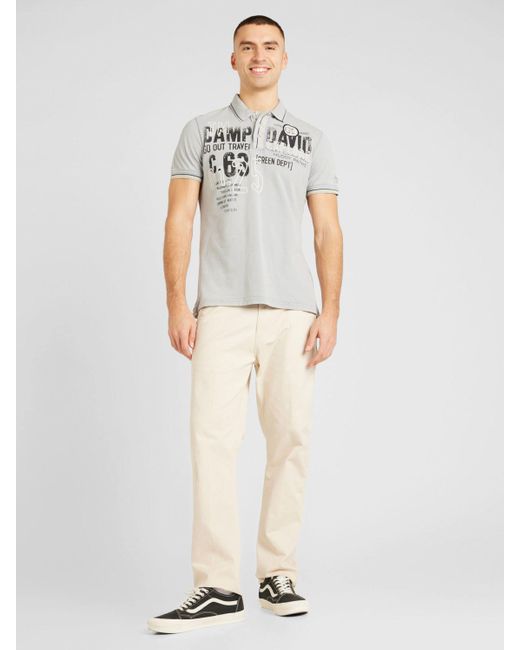Camp David T-Shirt (1-tlg) in White für Herren