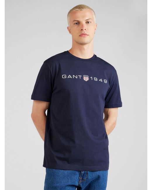 Gant T-Shirt (1-tlg) in Blue für Herren