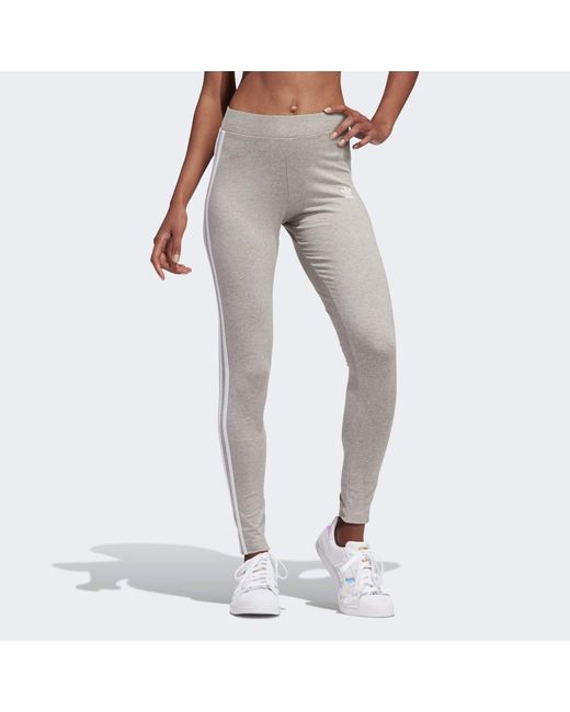 adidas Originals ADICOLOR CLASSICS 3-STREIFEN LEGGINGS in Grau | Lyst DE