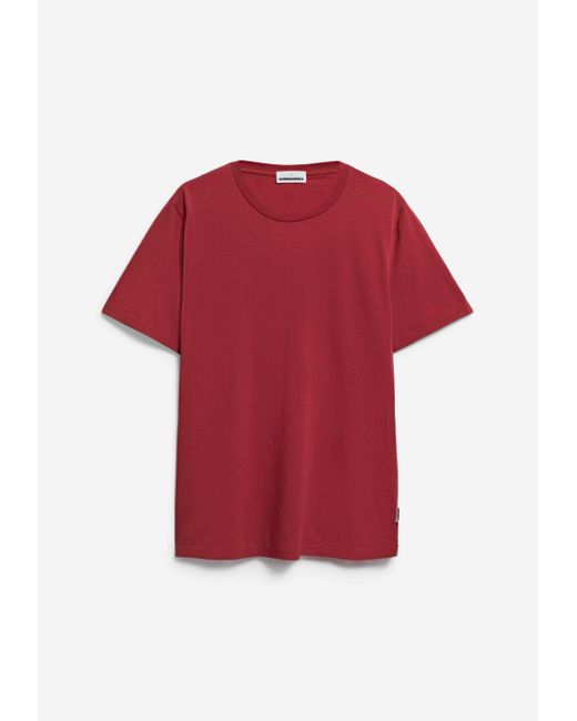 ARMEDANGELS T-Shirt JAAMES (1-tlg) empty in Red für Herren