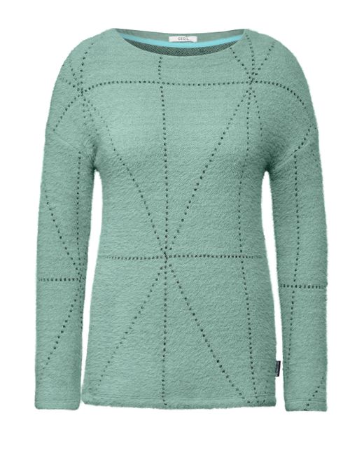 Cecil Green Langarmshirt mit U-Boot-Ausschnitt