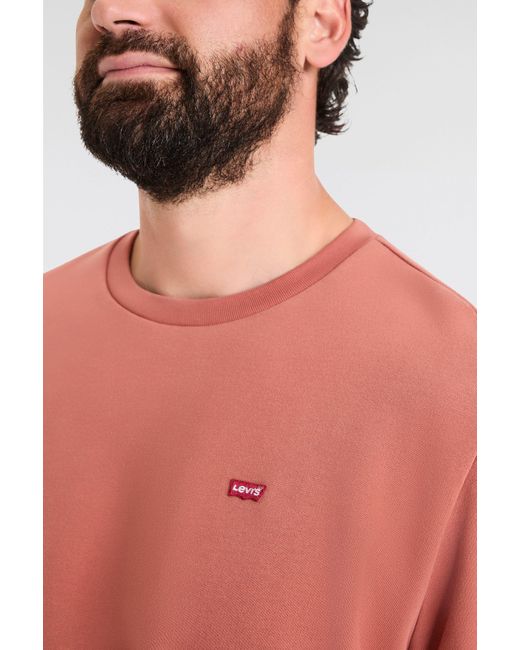 Levi's Levi's® Plus Sweatshirt BIG ORIGINAL HM CREW mit Batwing-Logobadge in Red für Herren