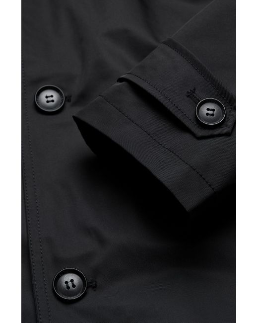 DIGEL Langmantel Dublin (1-tlg) Wasserabweisend in Black für Herren