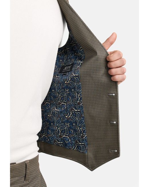 JEFF Anzugweste JFChris Elegante Weste im zeitlosen Design in Gray für Herren
