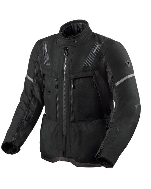 Revit Motorradjacke Sand 5 H2O Textiljacke Schwarz / Anthrazit in Black für Herren