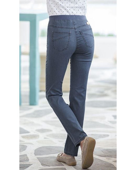 RAPHAELA by BRAX Blue Stretch-Jeans