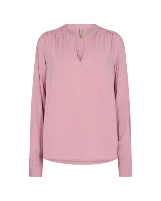 Soya Concept Pink Langarmbluse SC-RADIA 150