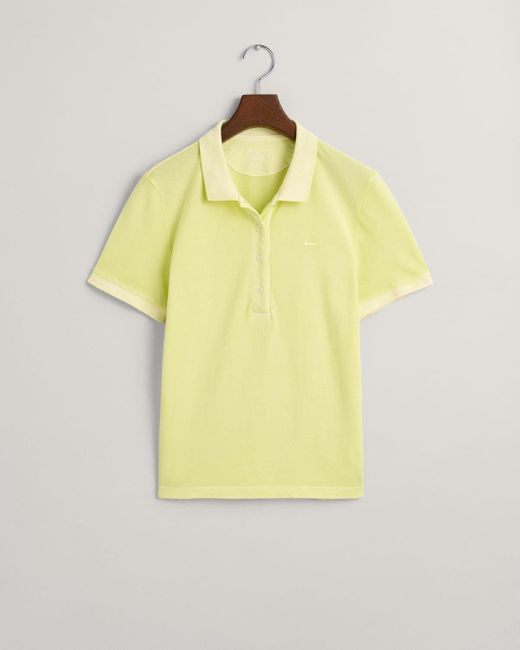 Gant Yellow T-Shirt SUNFADED SS PIQUE POLO