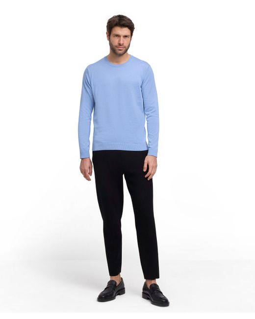 Falke Strickpullover (1-tlg) mit Bio-Baumwolle in Blue für Herren