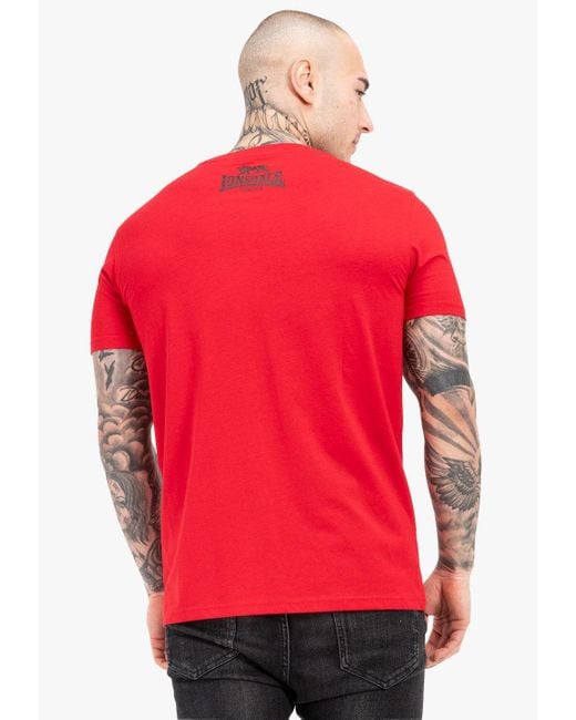 Lonsdale T-Shirt LOGO in Red für Herren