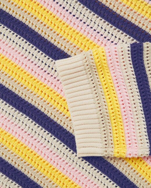 Fynch-Hatton Yellow Strickpullover Halbarm-Ringelpullover