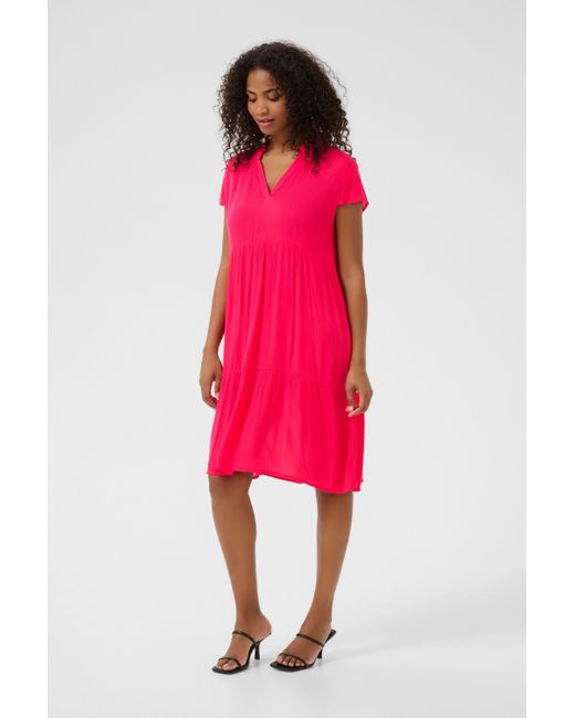 Kaffe Red Blusenkleid Kleid KAmarianah