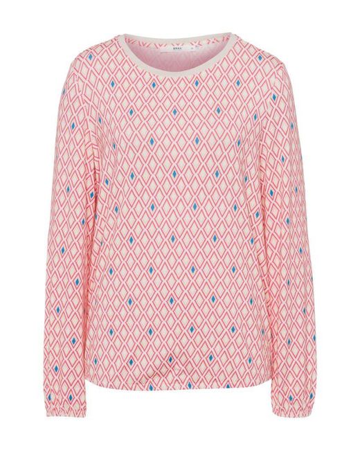 Brax Langarmshirt Style CAREN in Pink | Lyst DE | T-Shirts