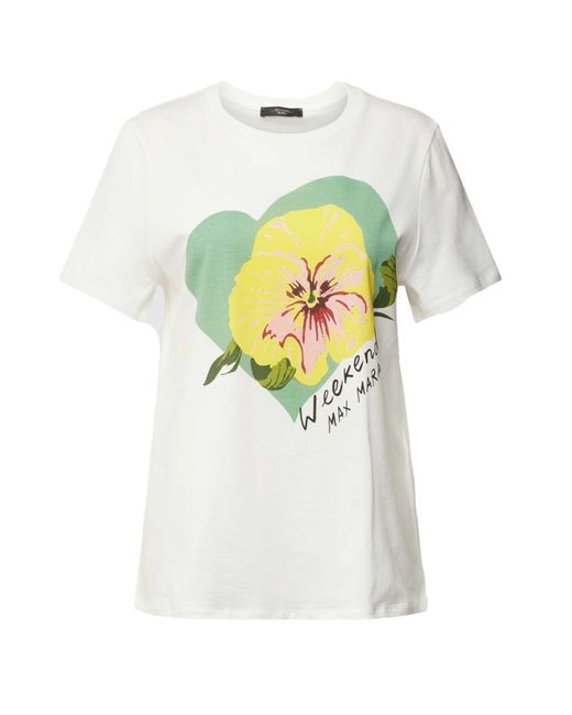 Weekend by Maxmara White T-Shirt YEN mit Print