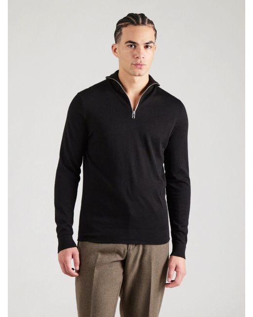 SELECTED Strickpullover SLHTOWN (1-tlg) in Black für Herren