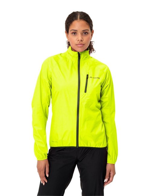 Vaude Yellow Outdoorjacke Women's Drop Jacket III (1-St) Fahrrad Regenjacke