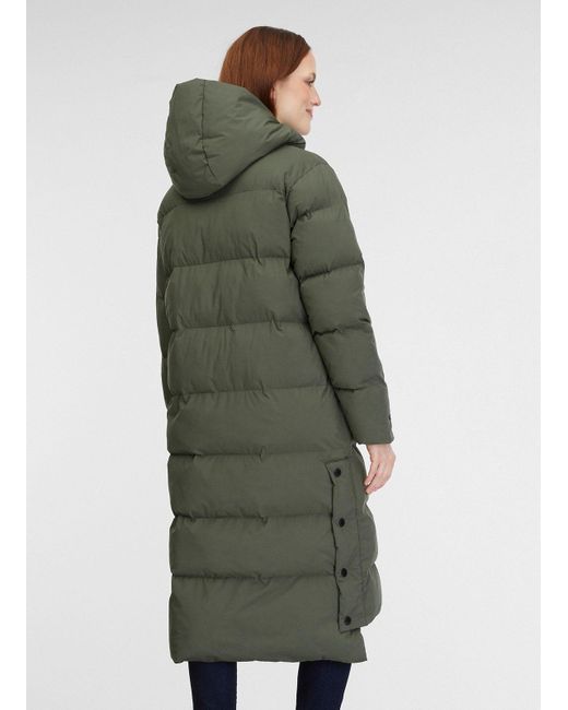 Ragwear Green Steppmantel PATRISE wärmender Wintermantel mit großen Reißverschlusstaschen
