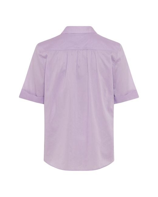 Brax Purple Kurzarmbluse Style VERI