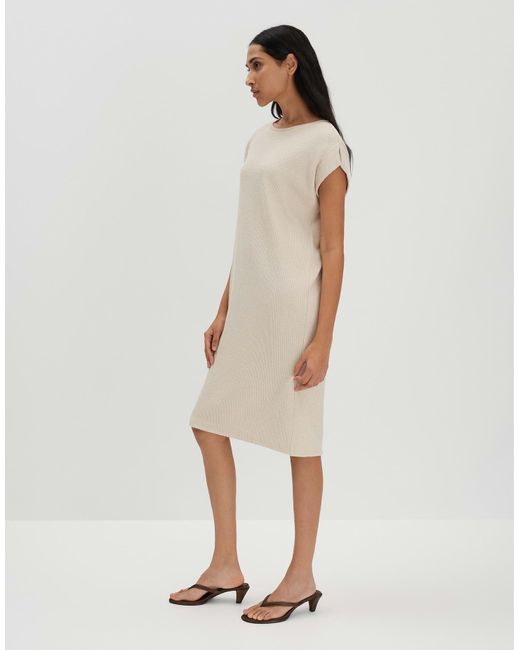someday. Natural Sweatkleid QUJANINA mit feiner Rippstruktur