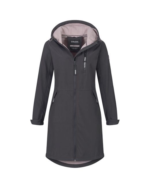 Sublevel Black Softshelljacke Jacke Übergangs Frühling Herbst Outdoor Regen Softshell