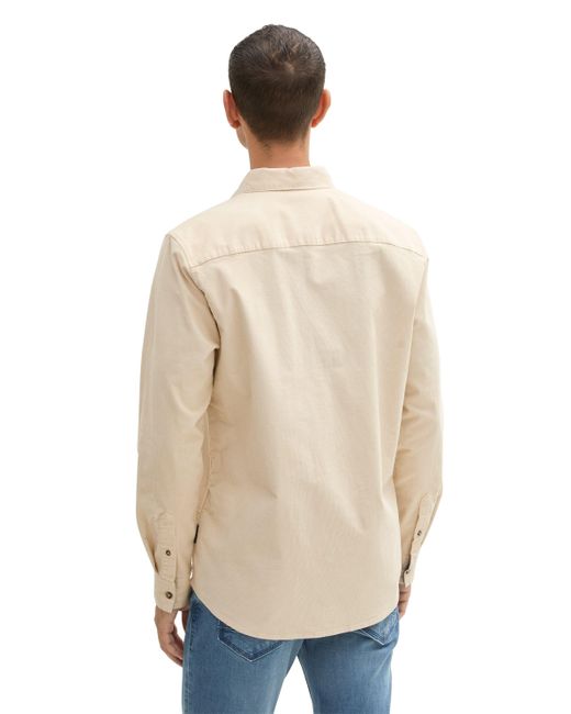 Tom Tailor Langarmhemd in Natural für Herren