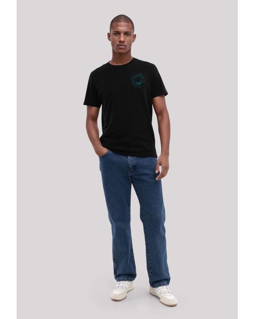 F4NT4STIC Shirt Smiley Future Forecast Premium Qualität in Black für Herren