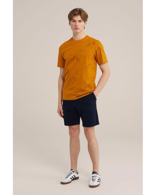 WE Fashion T-Shirt in Orange für Herren