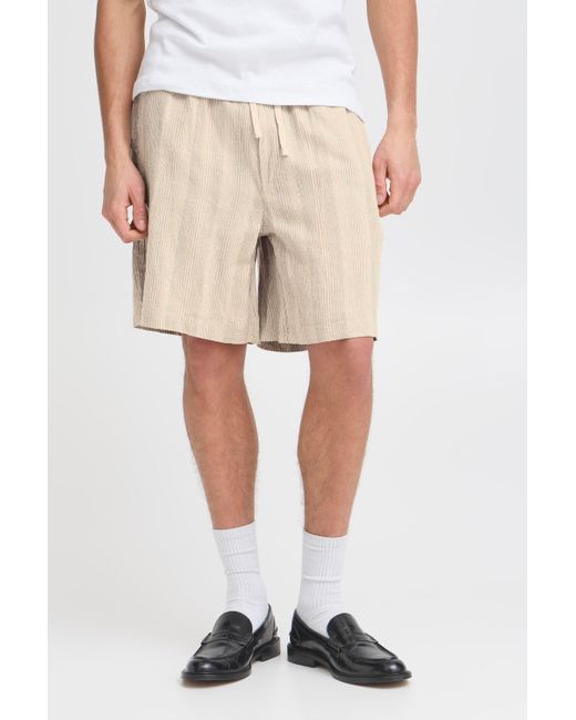 Solid Leinenhose SDLIAM Lässige gestreifte Shorts in Natural für Herren