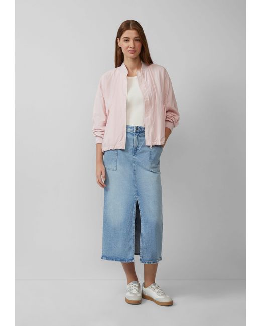 S.oliver White Shirttop Slim-Fit-Top mit Rippstruktur
