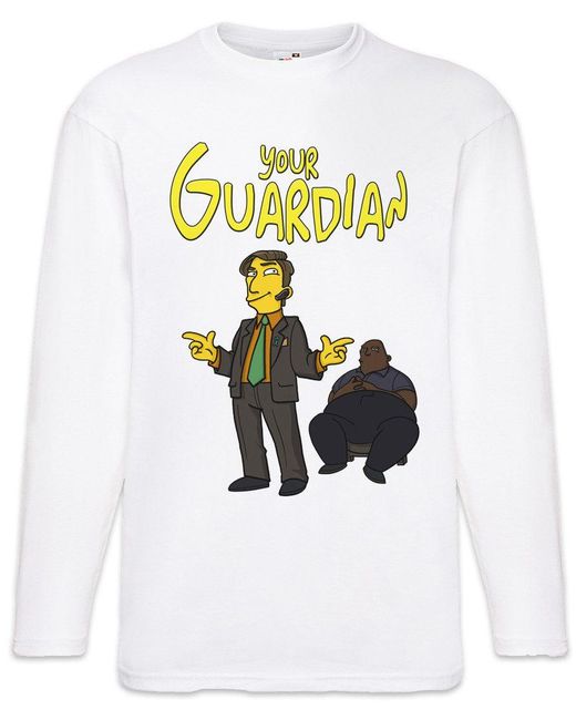 Urban Backwoods Langarmshirt Your Guardian Saul Langarm T-Shirt Better Breaking Call Walter Goodman in White für Herren