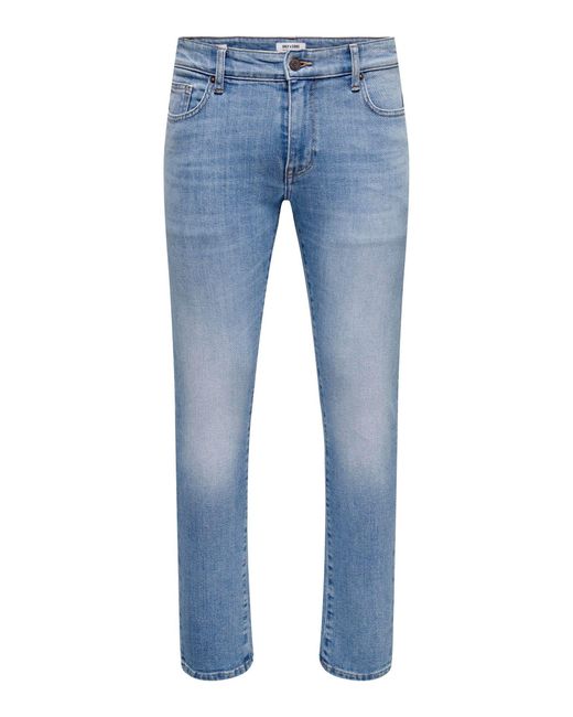 Only & Sons Jeans Slim Fit Denim Pants 7065 in Hellblau in Blue für Herren