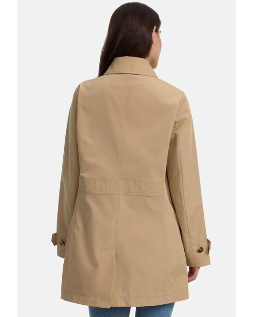 Manisa Natural Trenchcoat mit Koller