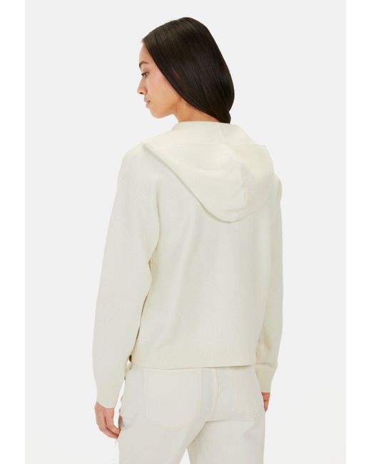 Camel Active White Strickjacke mit Kapuze