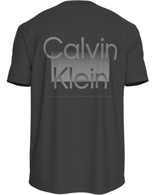 Calvin Klein BT_ENLARGED BACK LOGO T-SHIRT in groß Größen mit Markenlabel in Black für Herren