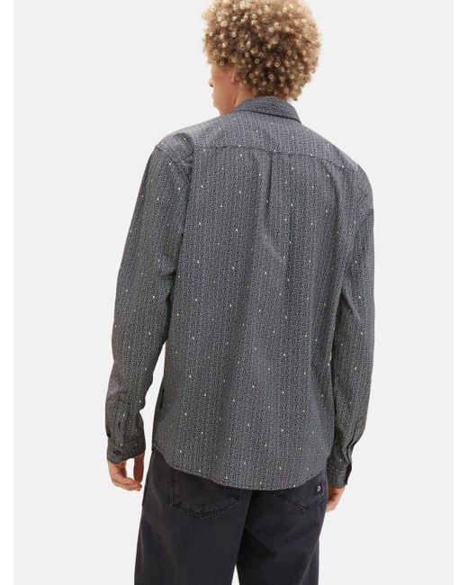 Tom Tailor Langarmhemd (1-tlg) in Gray für Herren