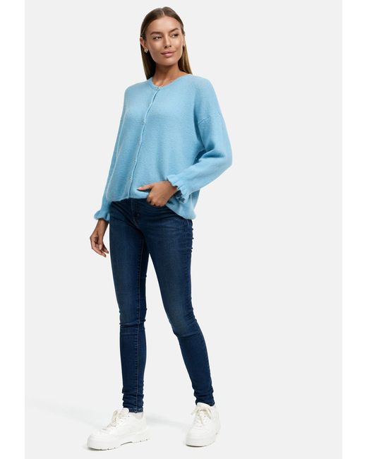 Decay Blue Strickjacke Jacke-01 (1-tlg) Unifarbe
