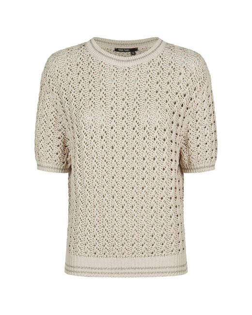 MARC AUREL White Strickpullover