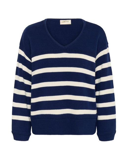 Cream Blue Strickpullover CRMuka