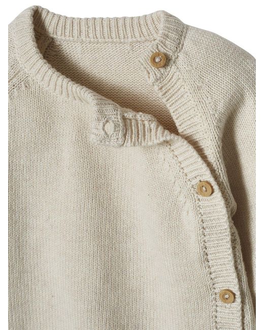 VERTBAUDET Pullunder Baby Strickpullover, Knöpfe vorn in White für Herren
