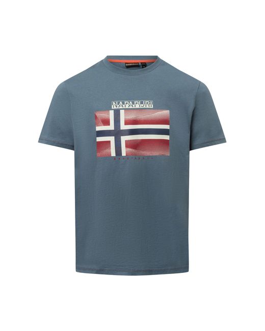 Napapijri T-Shirt Lari in Blue für Herren