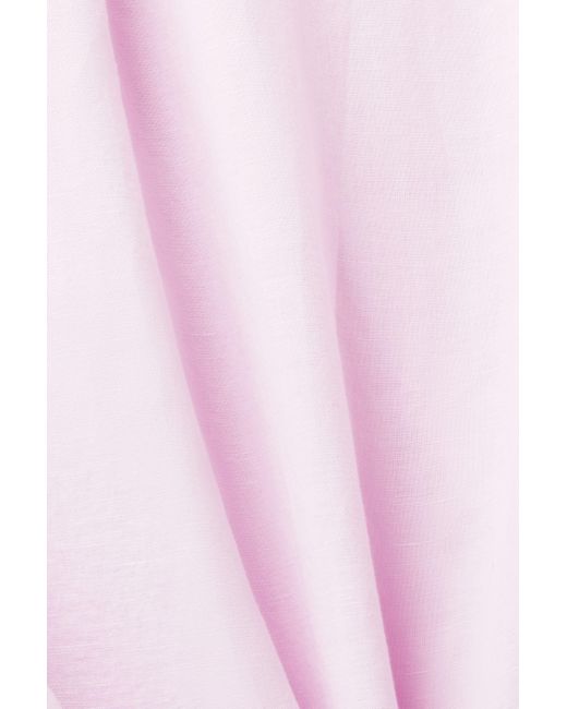 Esprit Pink Baumwolle-Leinen-Bluse