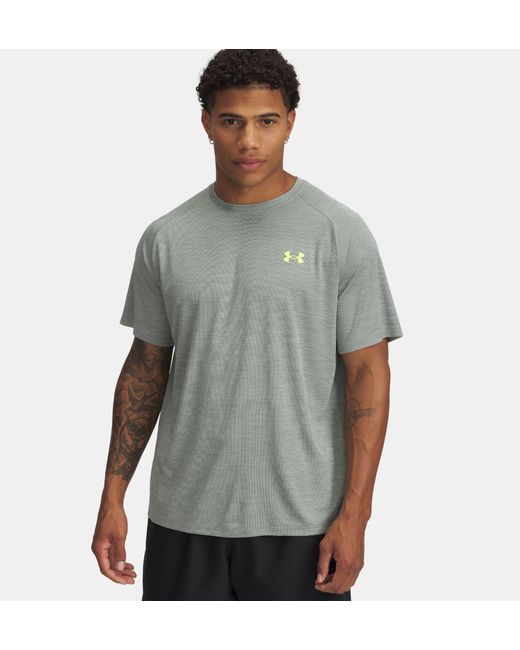 Under Armour ® T-Shirt UA TECH TEXTURED SS in Gray für Herren