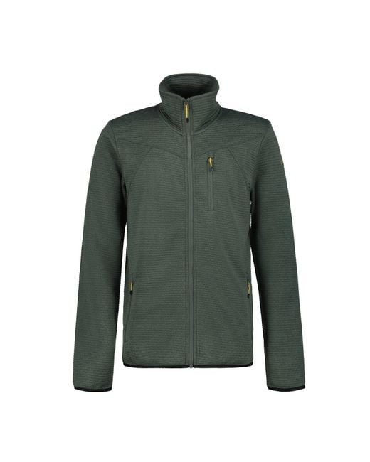 Icepeak Strickfleecejacke Berthold Midlayer, dünne Unterjacke in Green für Herren